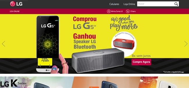 LG aposta em venda direta no Brasil com primeira loja on-line