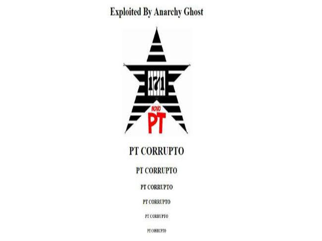 Site do PT é invadido por hackers