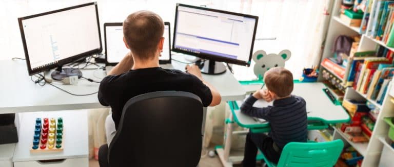 home office família