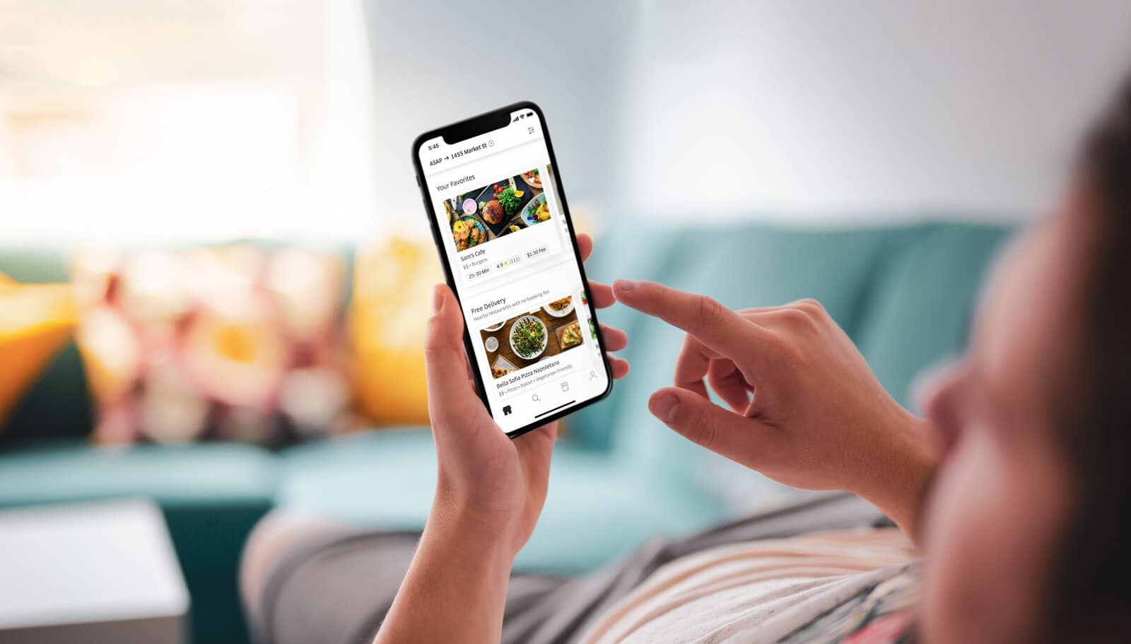 Uber Eats site restaurantes