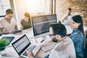desenvolvimento trabalho equipe negócios empresa