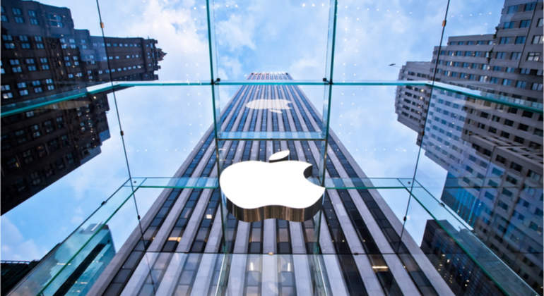 Logo apple reflexo