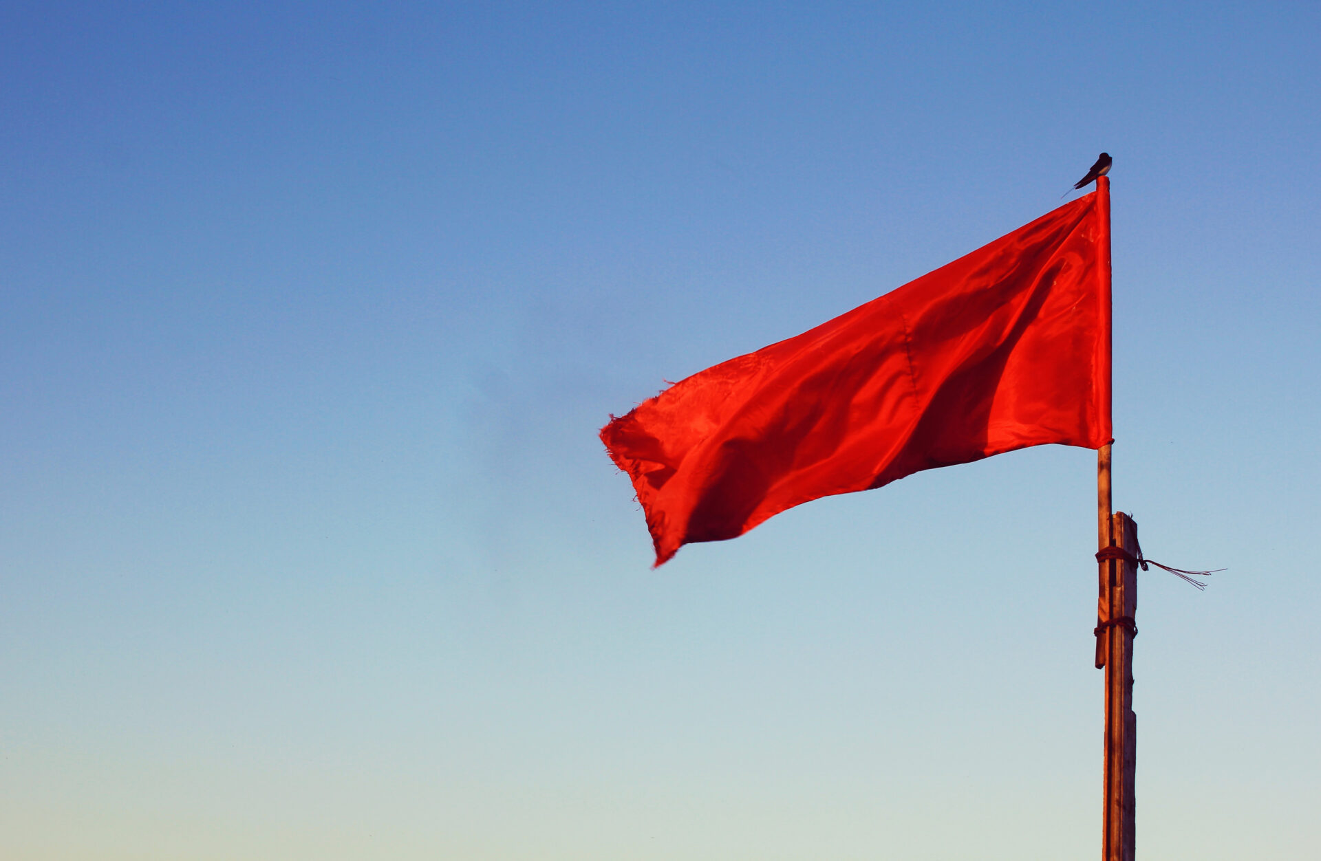 bandeira vermelha