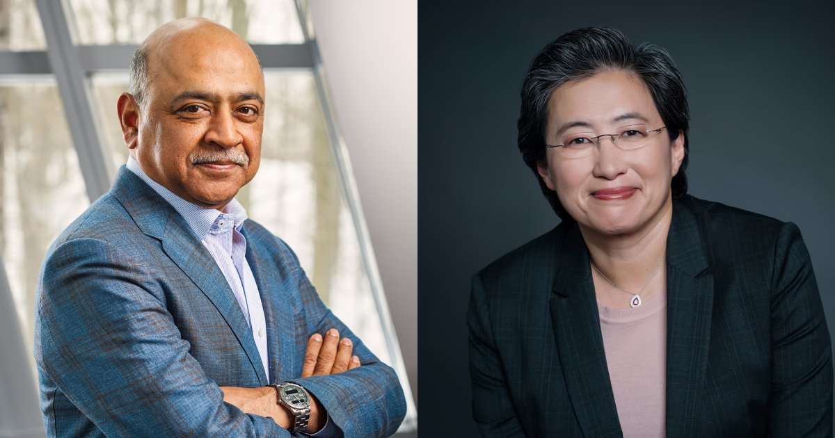 Arvind Krishna, IBM, Lisa Su, AMD