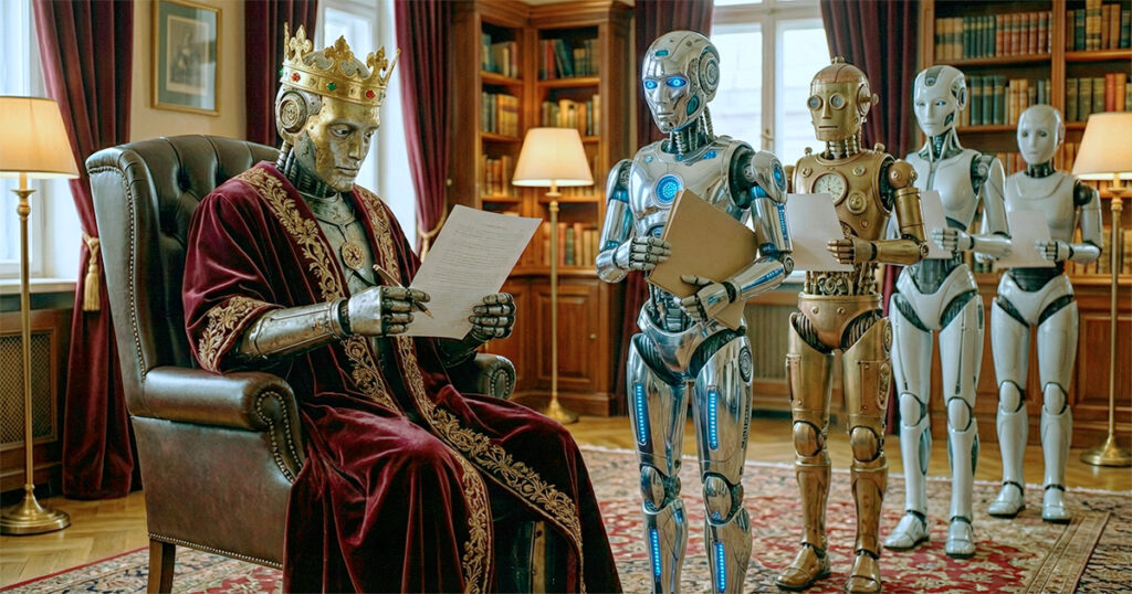 Em 2026, a IA continuará no trono da tecnologia, mas seu reinado será marcado pela automação de decisões – Imagem: Paulo Silvestre