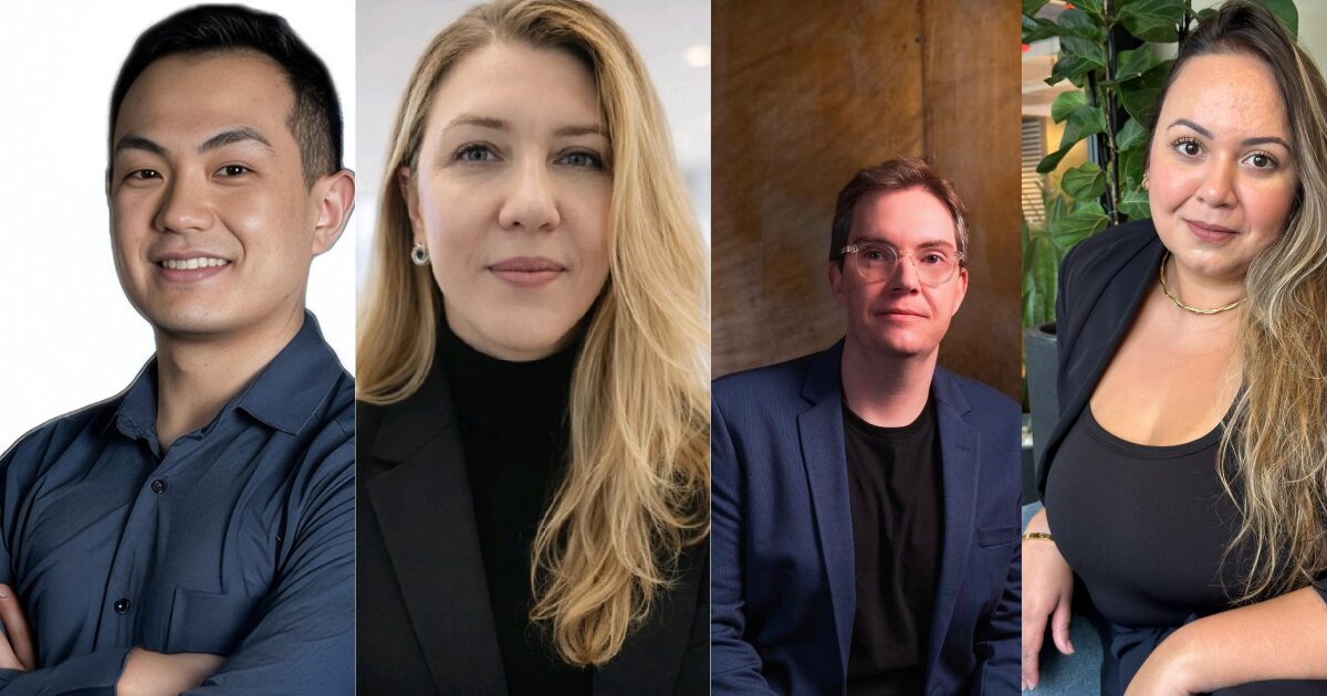 Da esquerda para direita, Vinicius Kazuaki Morikawa, Johnson Controls; Valeria Vilalobo, Claranet; Felipe Serrano, Vidalink; Débora Brito, Vínculo (Imagem: divulgação)