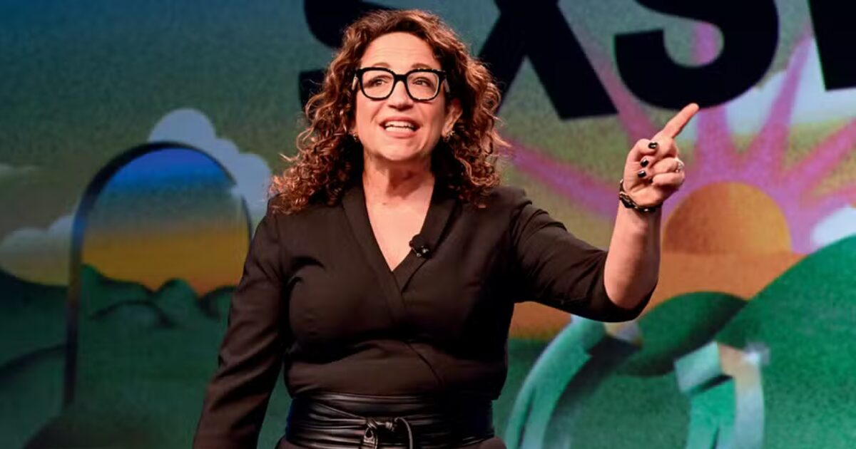 Amy Webb, CEO do Future Today Strategy Group. Imagem: Getty Images